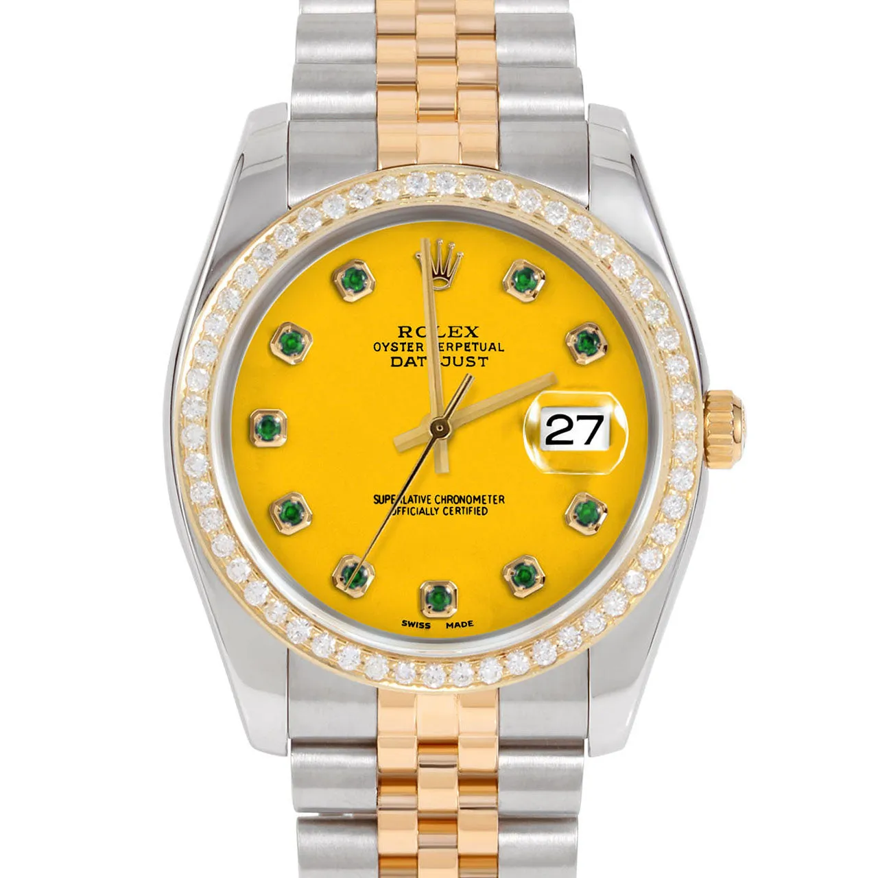Rolex Datejust 36mm | 116233-YLW-EMD-AM-BDS-JBL