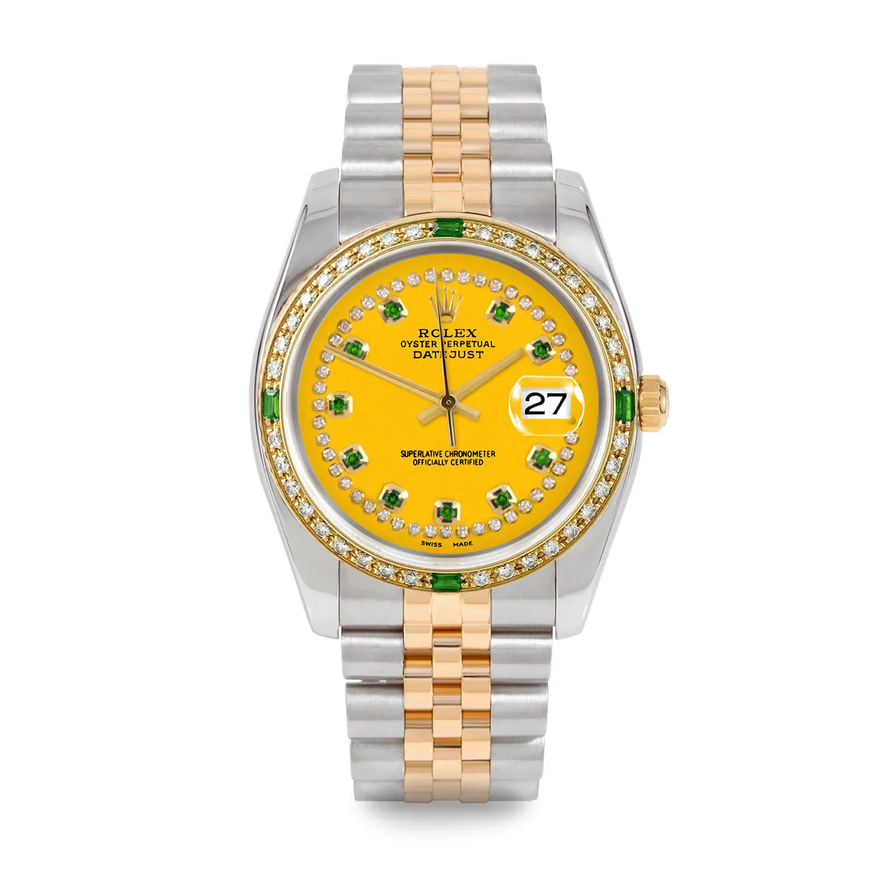 Rolex Datejust 36mm | 116233-YLW-STRE-4EMD-JBL