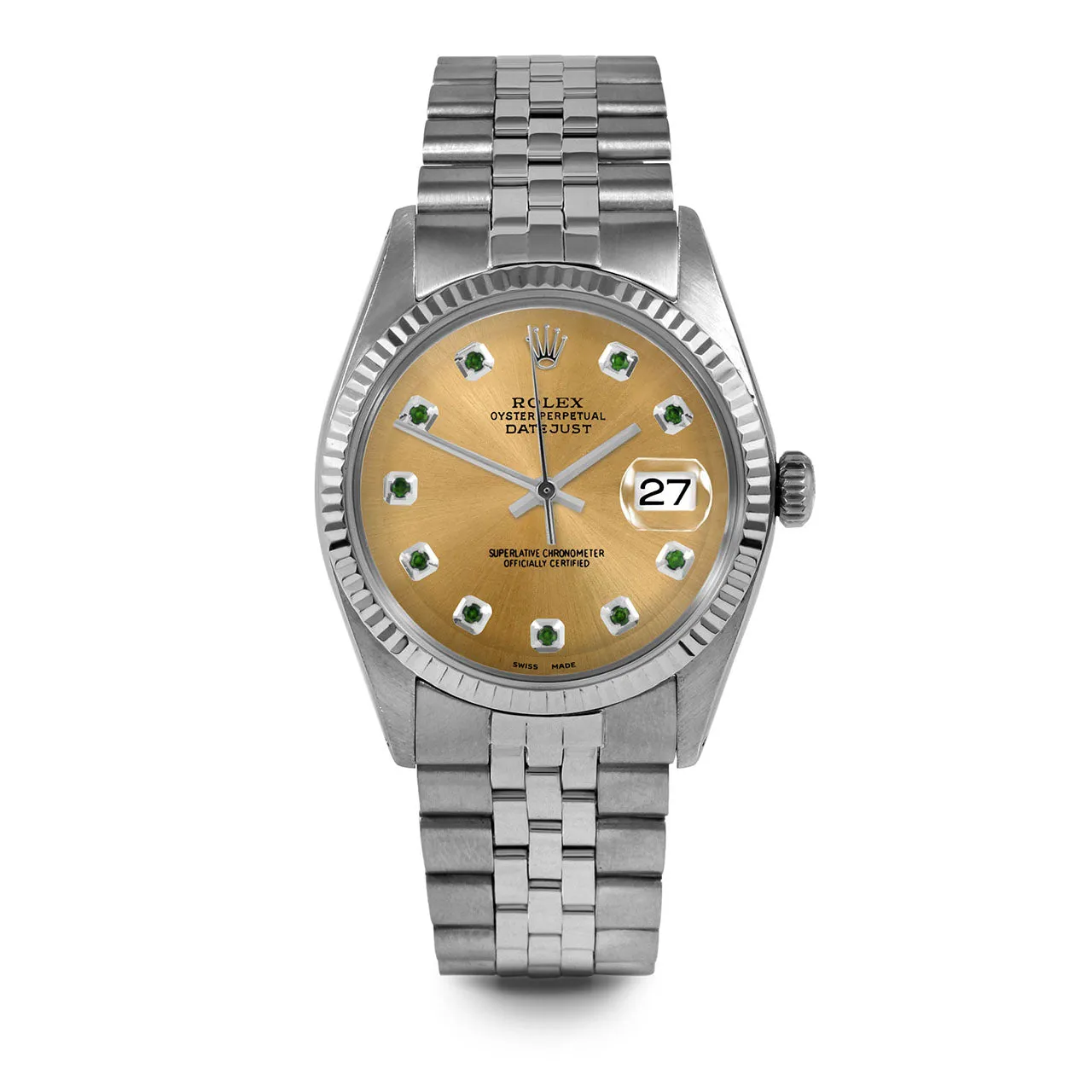 Rolex Datejust 36mm | 1601-SS-CHM-EMD-AM-FLT-JBL