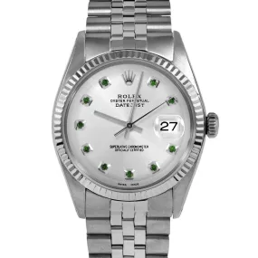 Rolex Datejust 36mm | 1601-SS-SLV-EMD-AM-FLT-JBL