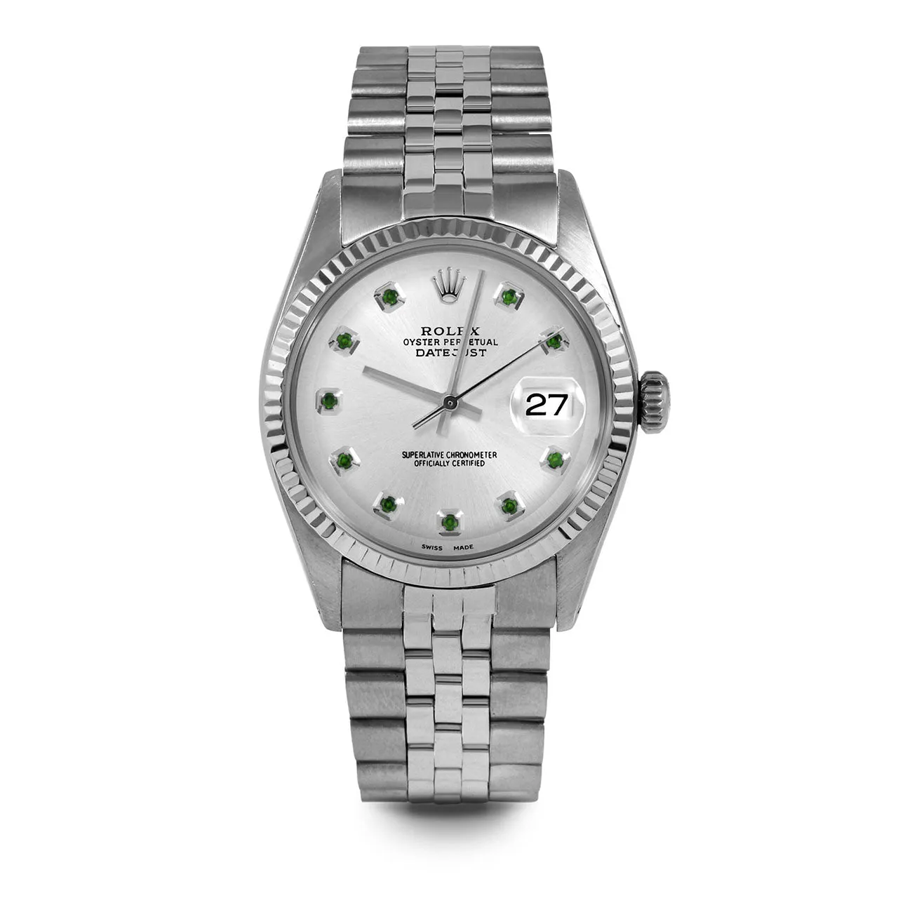 Rolex Datejust 36mm | 1601-SS-SLV-EMD-AM-FLT-JBL