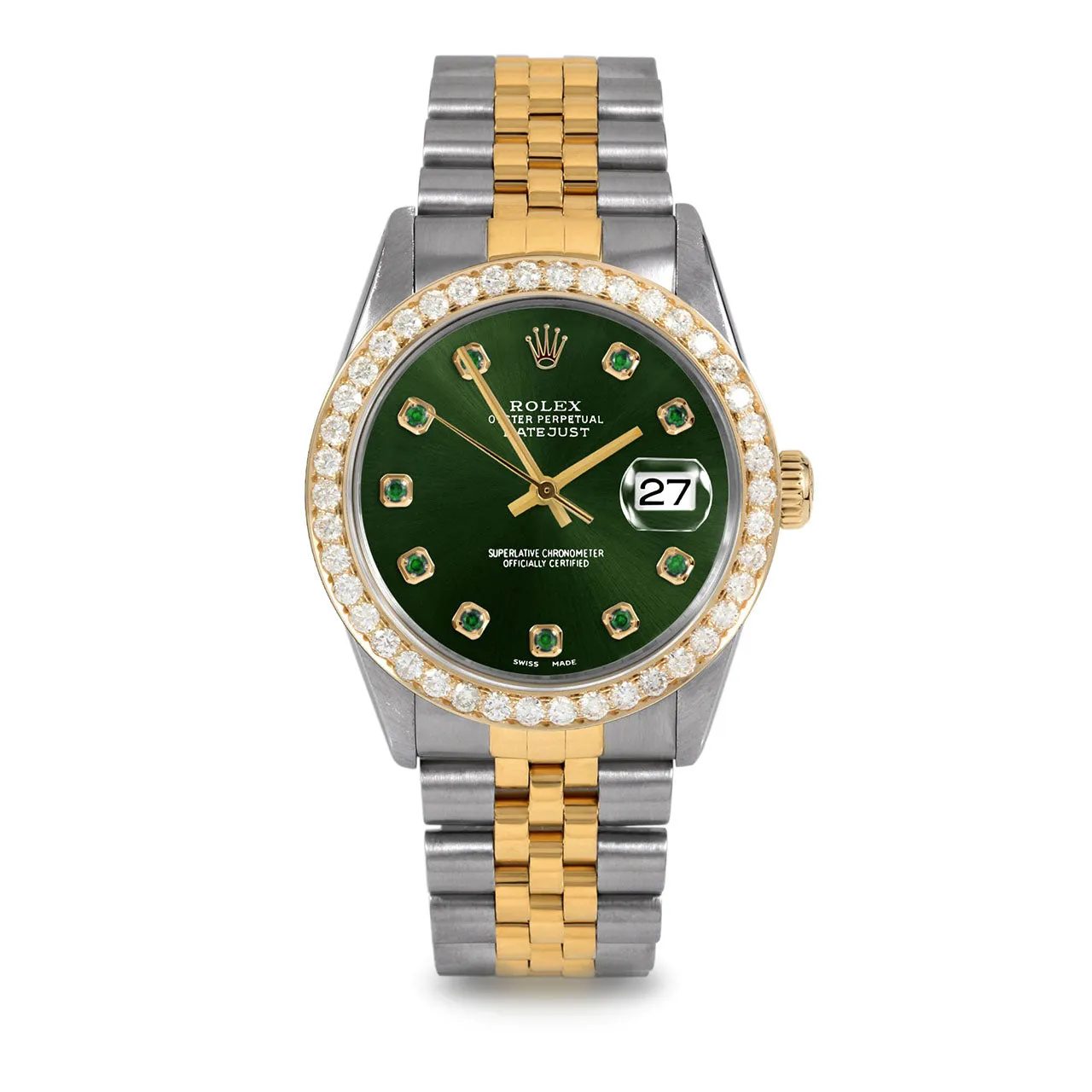 Rolex Datejust 36mm | 16013-GRN-EMD-AM-25CT-JBL