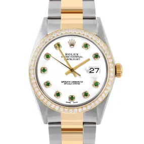 Rolex Datejust 36mm | 16013-WHT-EMD-AM-BDS-OYS