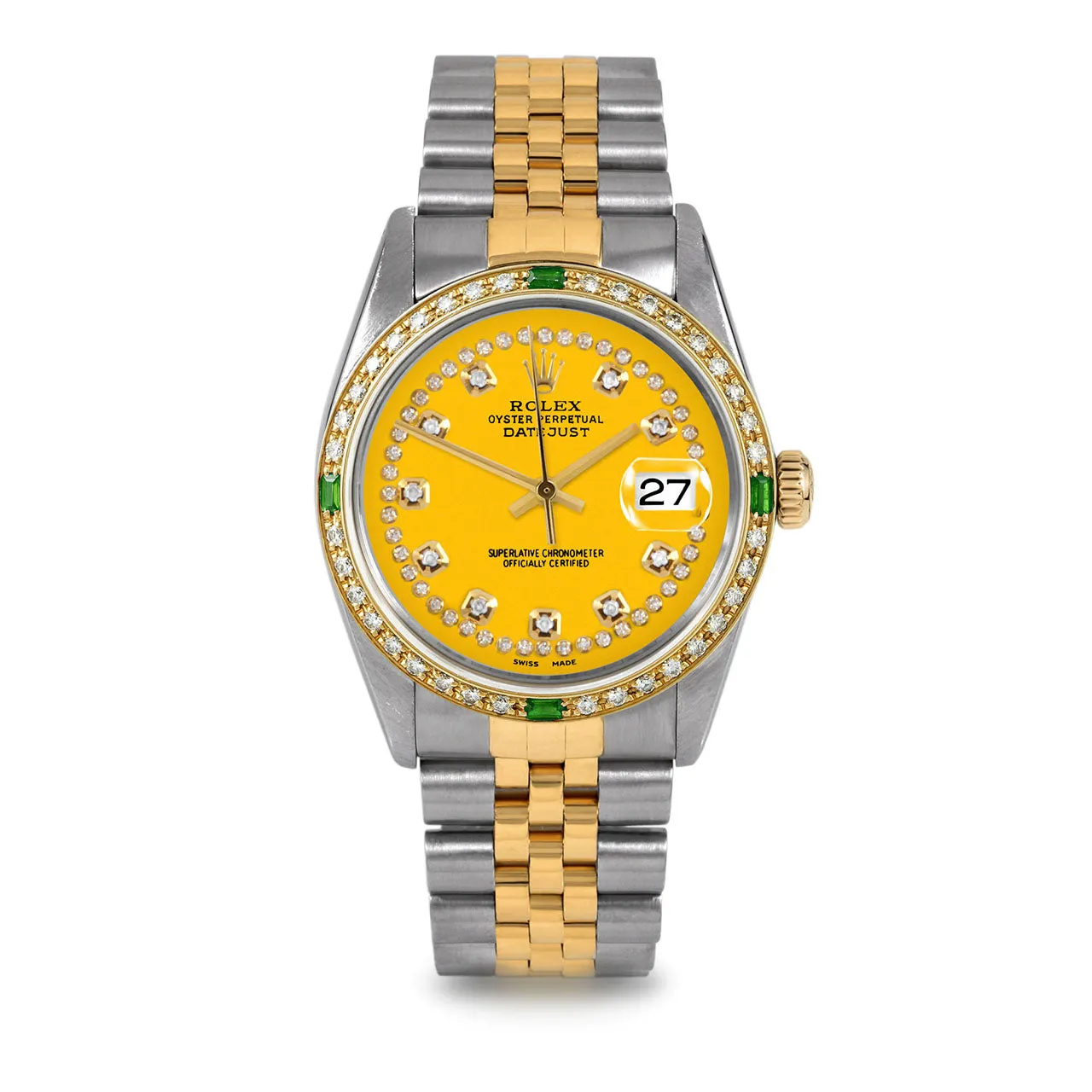 Rolex Datejust 36mm | 16013-YLW-STRD-4EMD-JBL