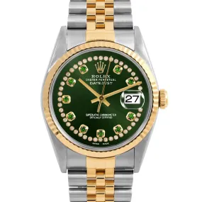 Rolex Datejust 36mm | 16233-GRN-STRE-FLT-JBL
