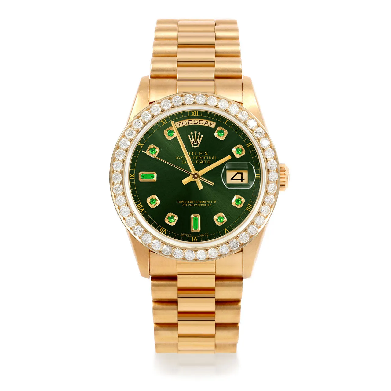 Rolex Day-Date 36mm | 18038-GRN-EMD-AM-25CT-PRS