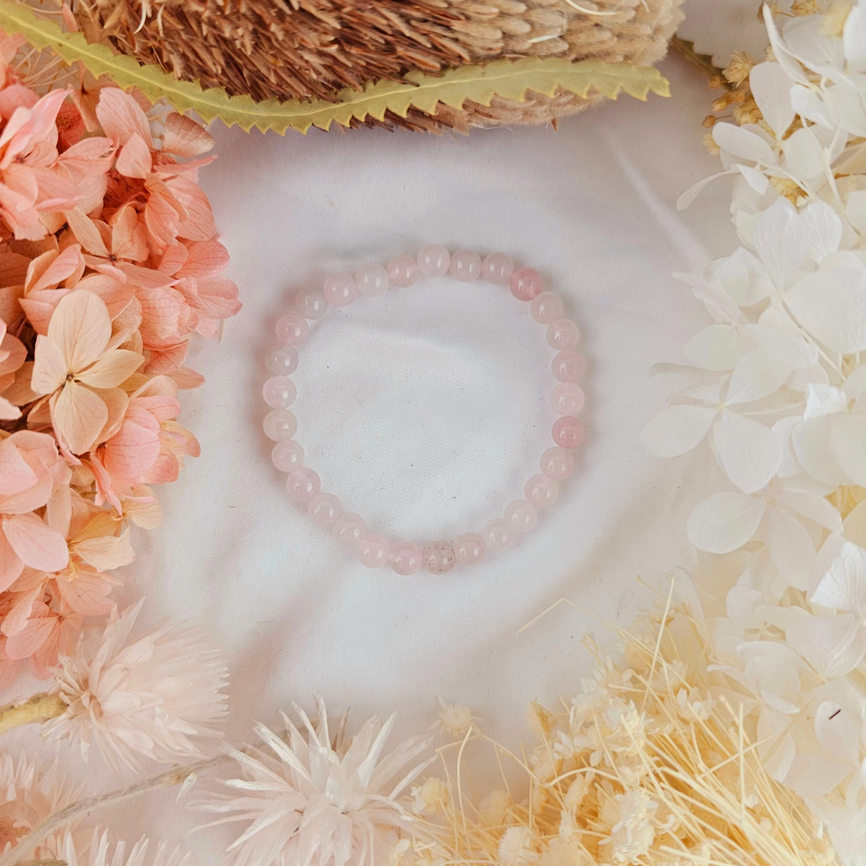 Rose Quartz Bracelet - 6mm #1