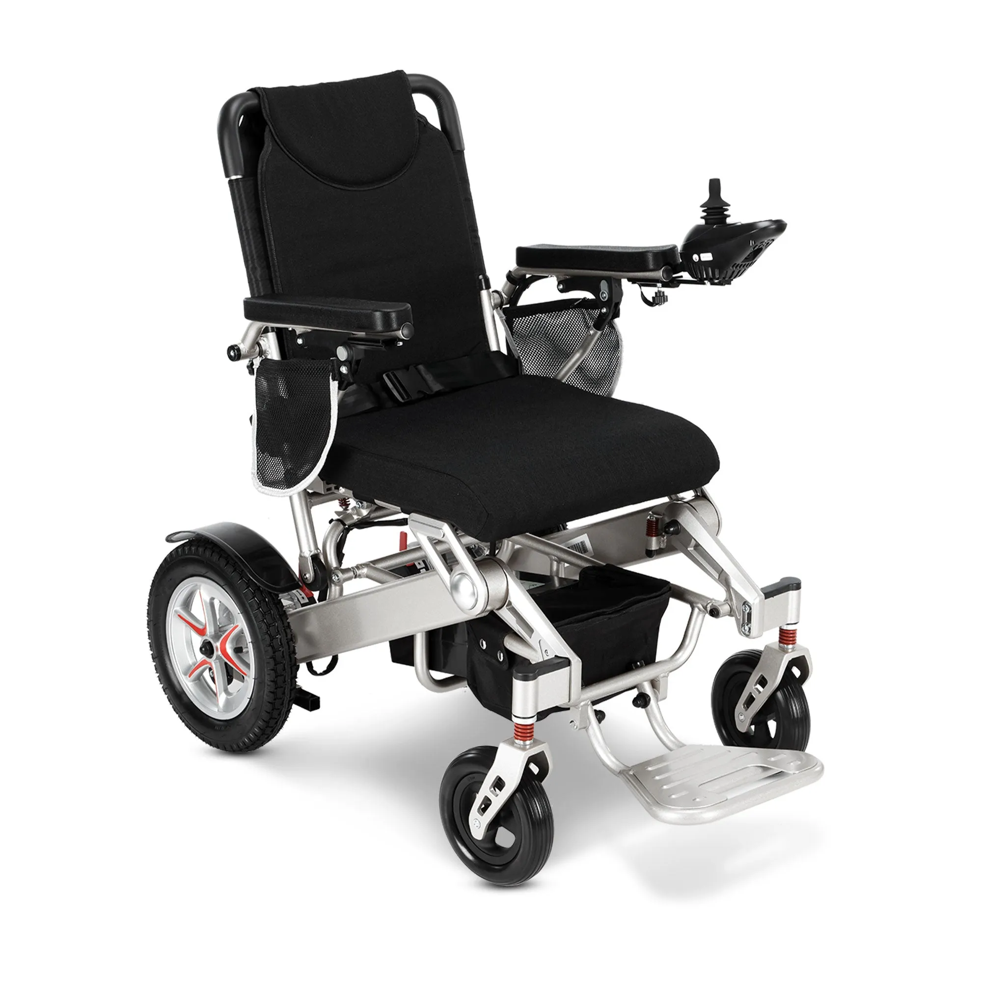 Rubicon DX09 - Deluxe Premium Long-Range Electric Wheelchair: Lightweight, All-Terrain & Indoor Use w/ Joystick Control | Dual Motor Power Wheelchair