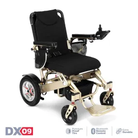 Rubicon DX09 - Deluxe Premium Long-Range Electric Wheelchair: Lightweight, All-Terrain & Indoor Use w/ Joystick Control | Dual Motor Power Wheelchair