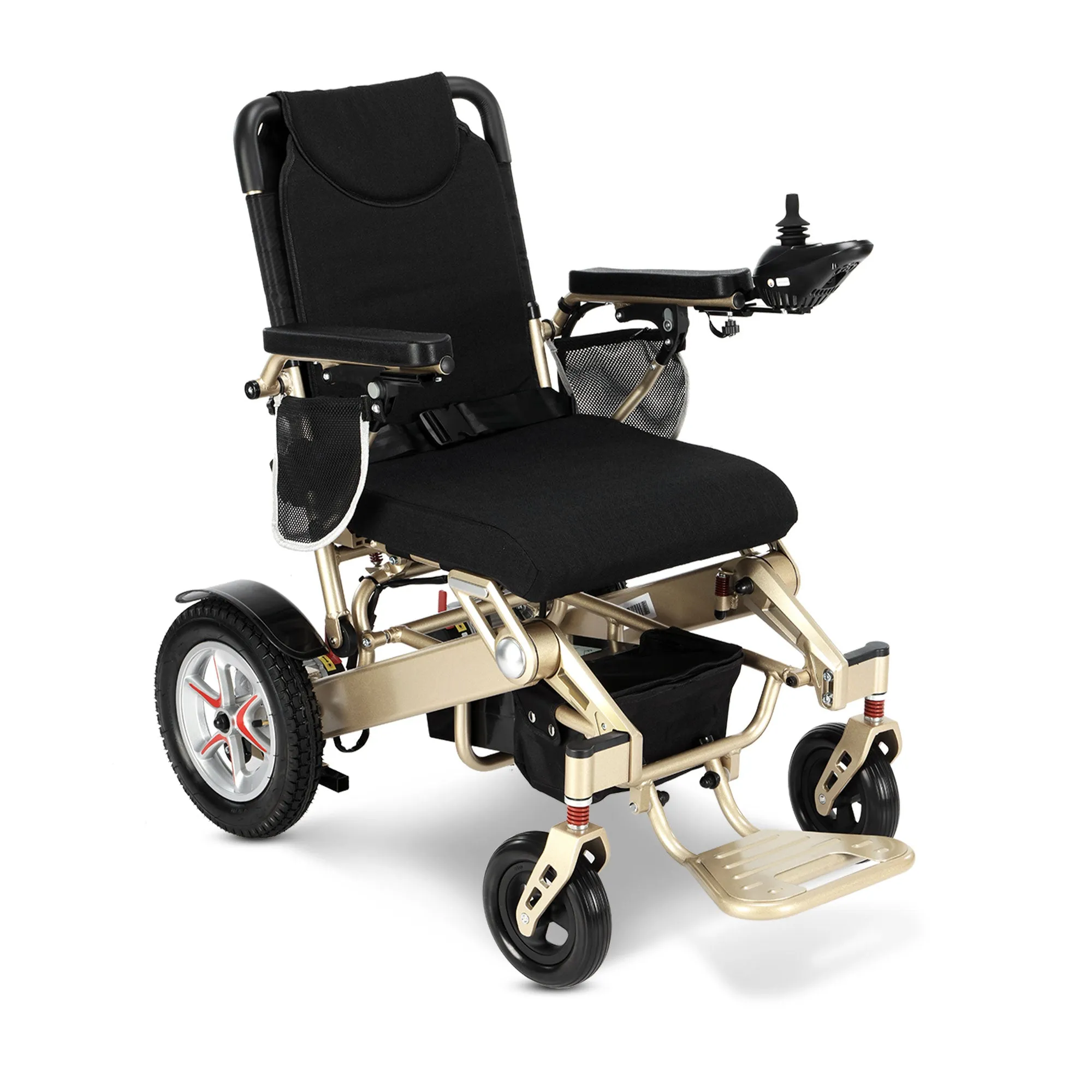 Rubicon DX09 - Deluxe Premium Long-Range Electric Wheelchair: Lightweight, All-Terrain & Indoor Use w/ Joystick Control | Dual Motor Power Wheelchair