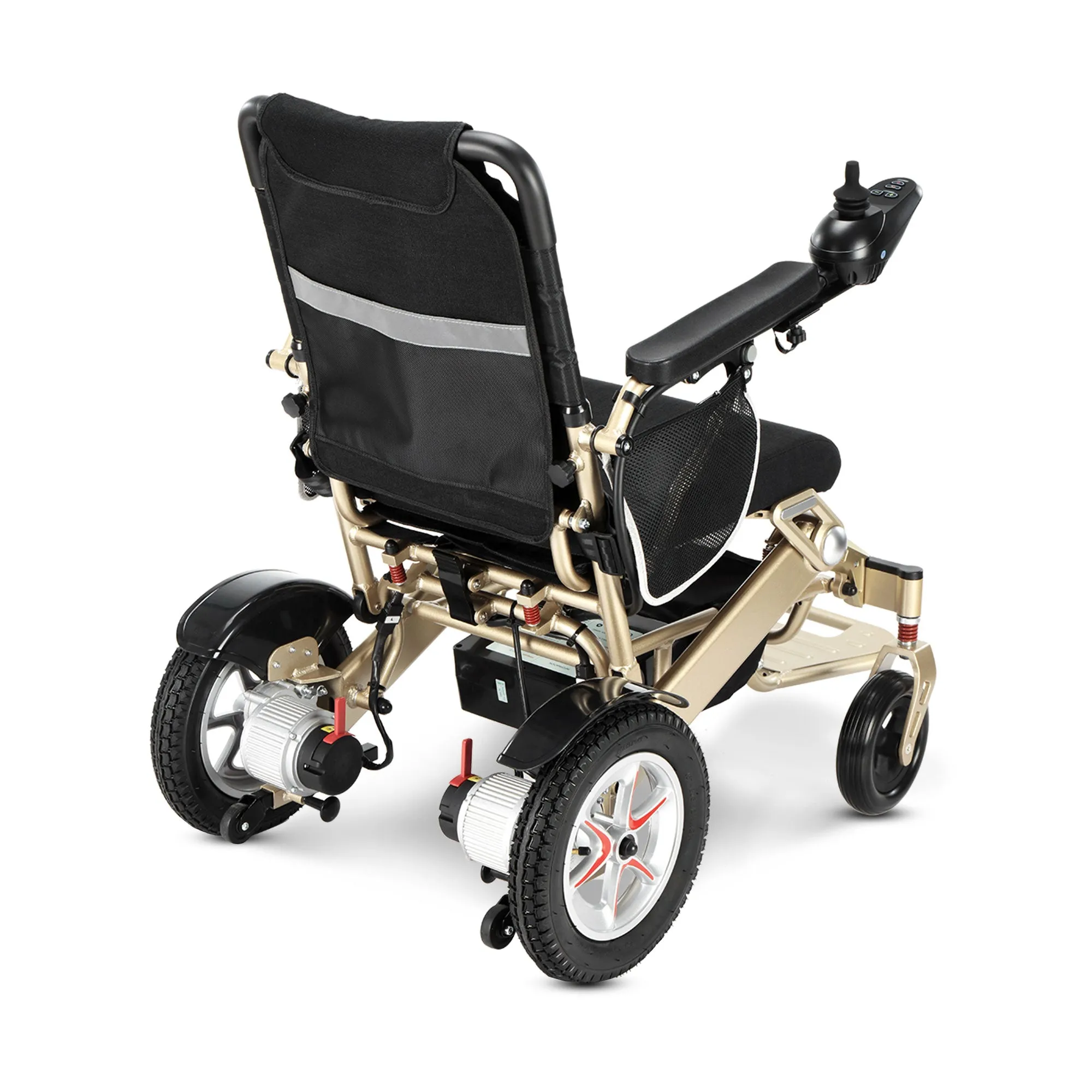 Rubicon DX09 - Deluxe Premium Long-Range Electric Wheelchair: Lightweight, All-Terrain & Indoor Use w/ Joystick Control | Dual Motor Power Wheelchair