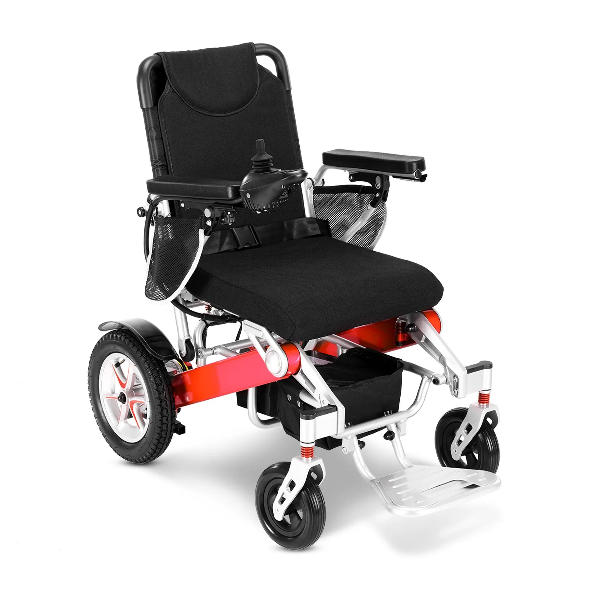 Rubicon DX09 - Deluxe Premium Long-Range Electric Wheelchair: Lightweight, All-Terrain & Indoor Use w/ Joystick Control | Dual Motor Power Wheelchair