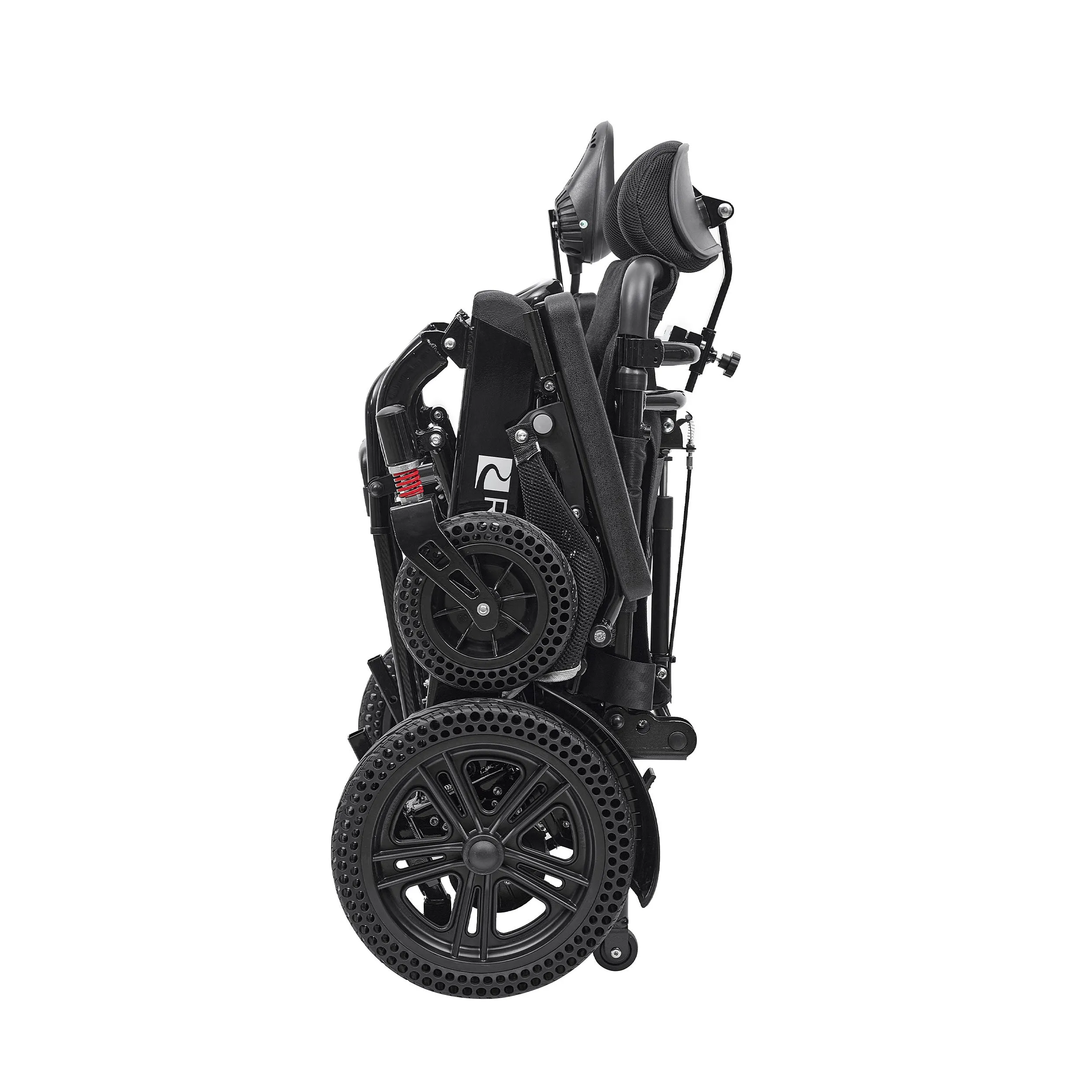 Rubicon DX11 - Reclining Electric Wheelchair with Adjustable Headrest: Foldable, Long Range, All Terrain & Heavy-Duty | Dual Motor Power Wheelchair