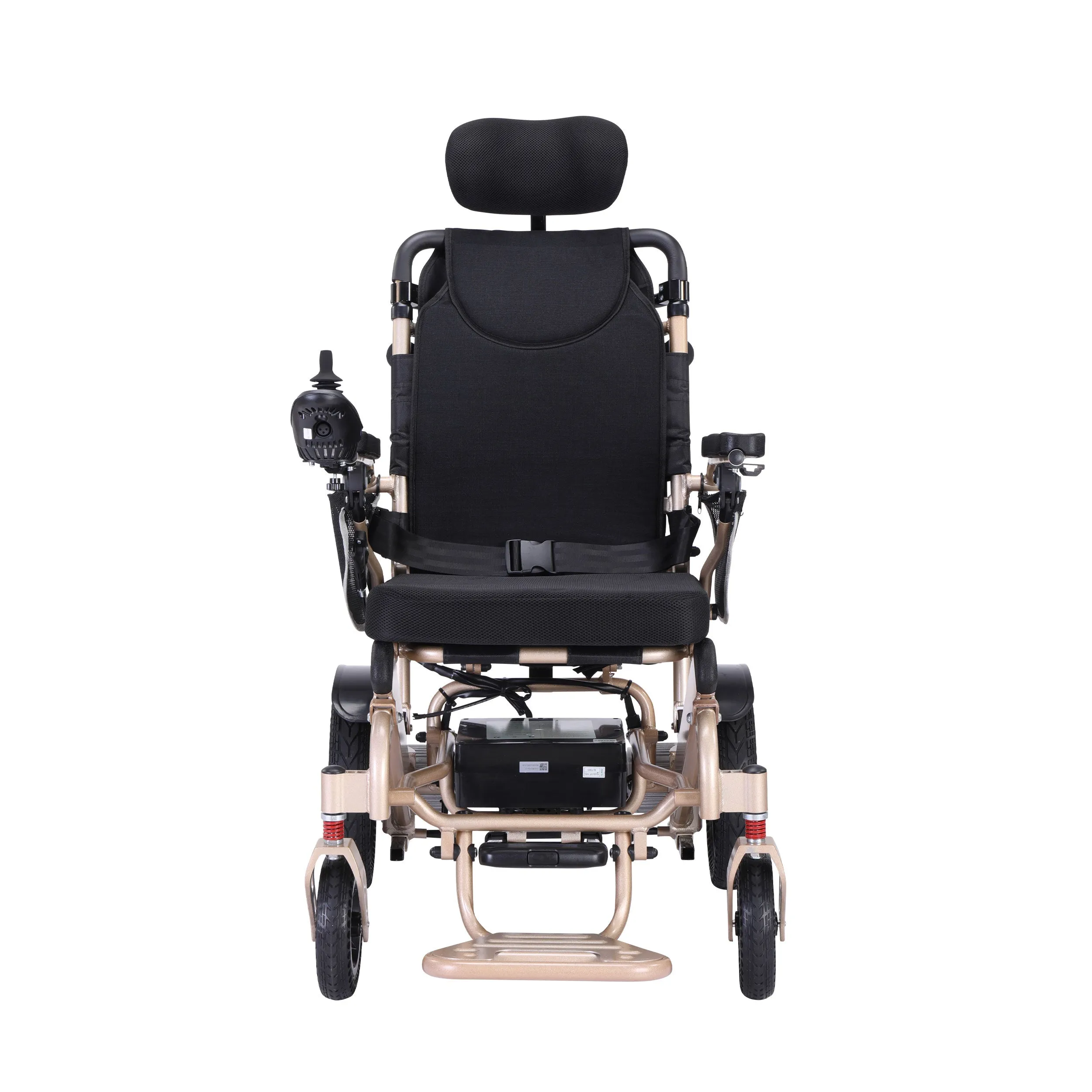 Rubicon DX11 - Reclining Electric Wheelchair with Adjustable Headrest: Foldable, Long Range, All Terrain & Heavy-Duty | Dual Motor Power Wheelchair