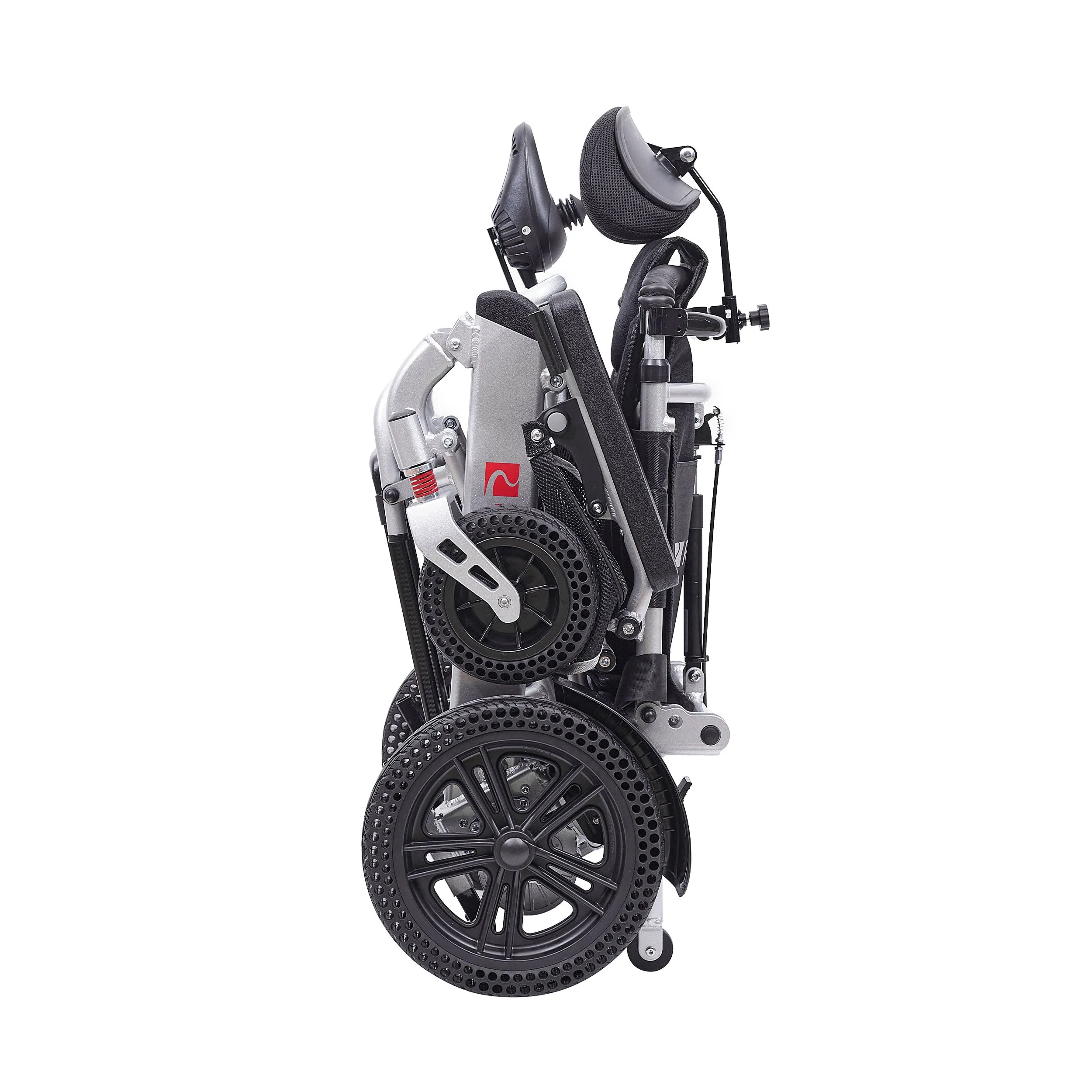 Rubicon DX11 - Reclining Electric Wheelchair with Adjustable Headrest: Foldable, Long Range, All Terrain & Heavy-Duty | Dual Motor Power Wheelchair