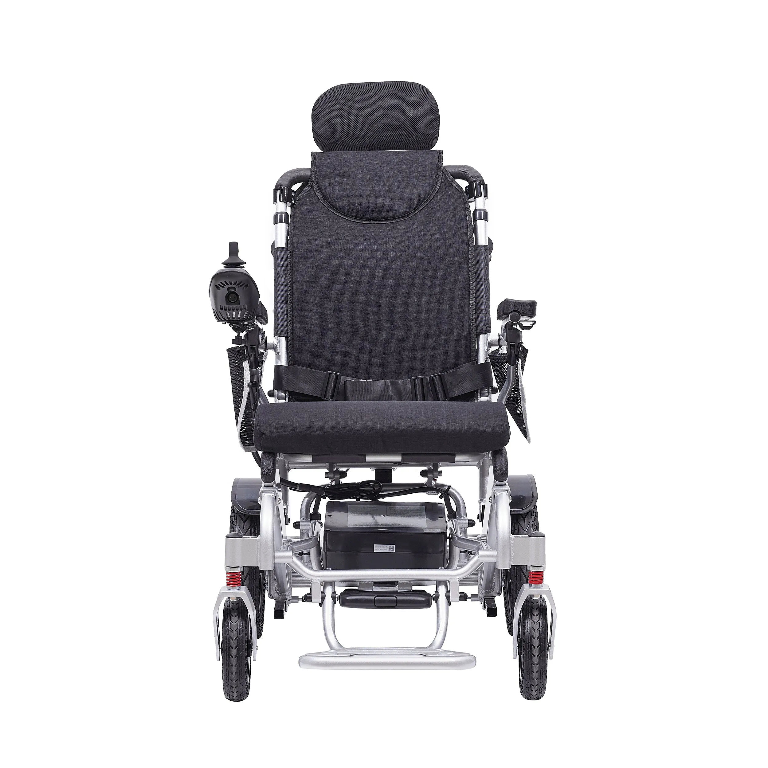 Rubicon DX11 - Reclining Electric Wheelchair with Adjustable Headrest: Foldable, Long Range, All Terrain & Heavy-Duty | Dual Motor Power Wheelchair