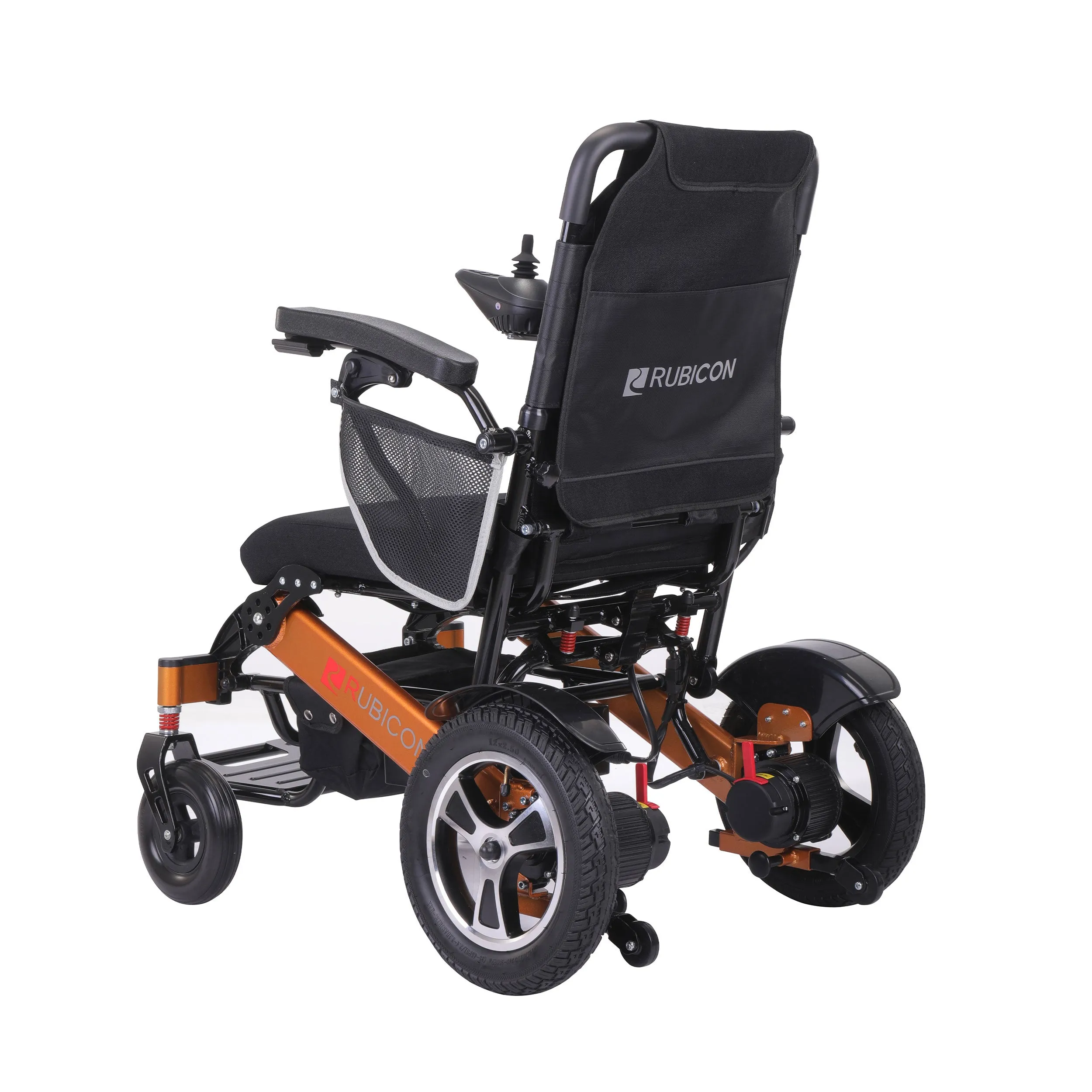 Rubicon DX14 - Longest Range Premium Electric Wheelchair for All-Terrain & Indoor Use | Foldable, Lightweight, Dual Motor Powered for Seniors