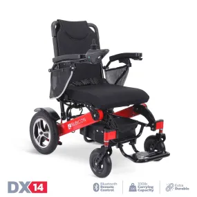 Rubicon DX14 - Longest Range Premium Electric Wheelchair for All-Terrain & Indoor Use | Foldable, Lightweight, Dual Motor Powered for Seniors