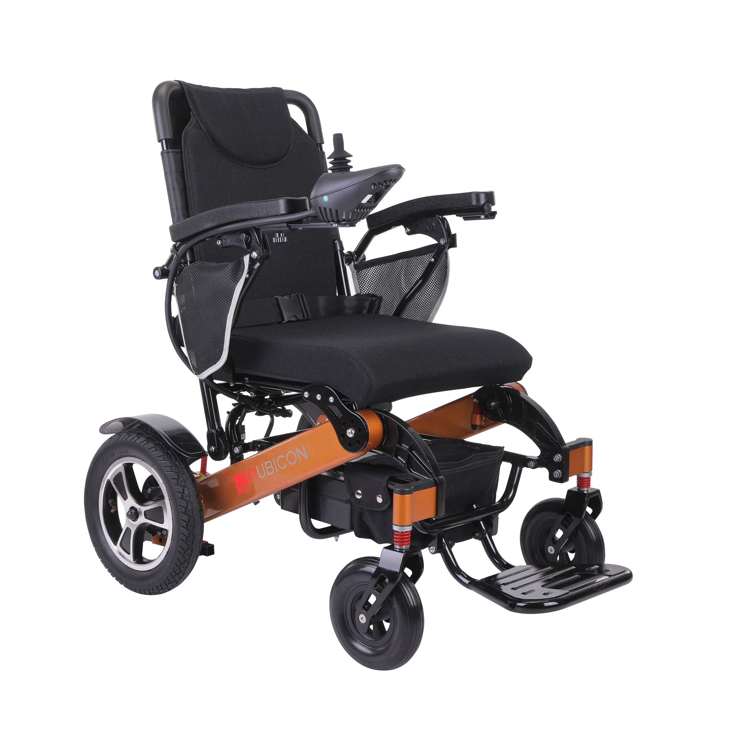 Rubicon DX14 - Longest Range Premium Electric Wheelchair for All-Terrain & Indoor Use | Foldable, Lightweight, Dual Motor Powered for Seniors