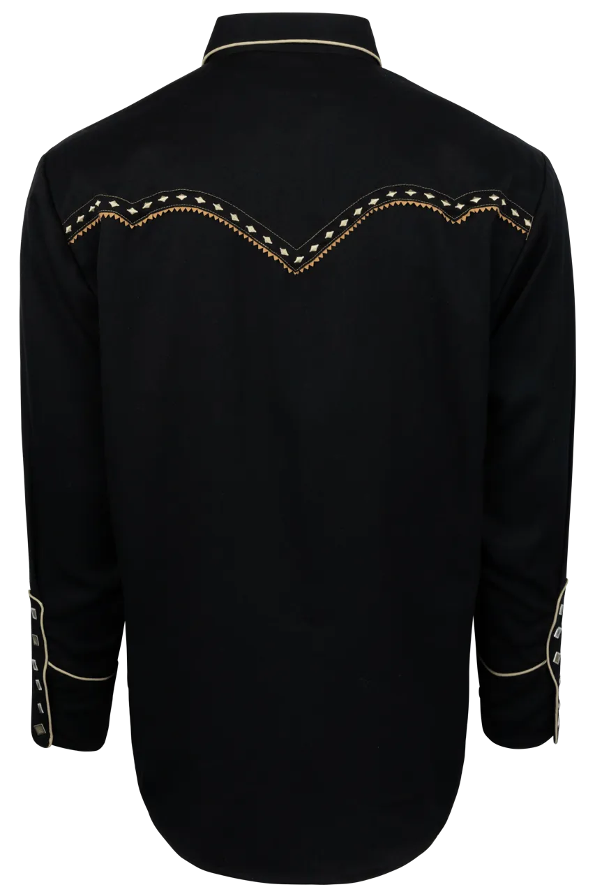 Scully Diamond Western Shirt - Black