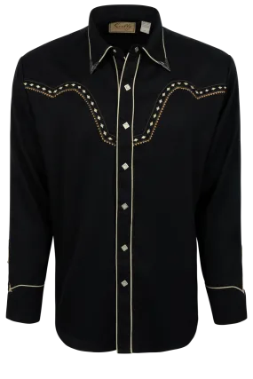 Scully Diamond Western Shirt - Black