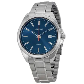 Seiko SUR059 Men's Dress Blue Dial Quartz Steel Bracelet Watch