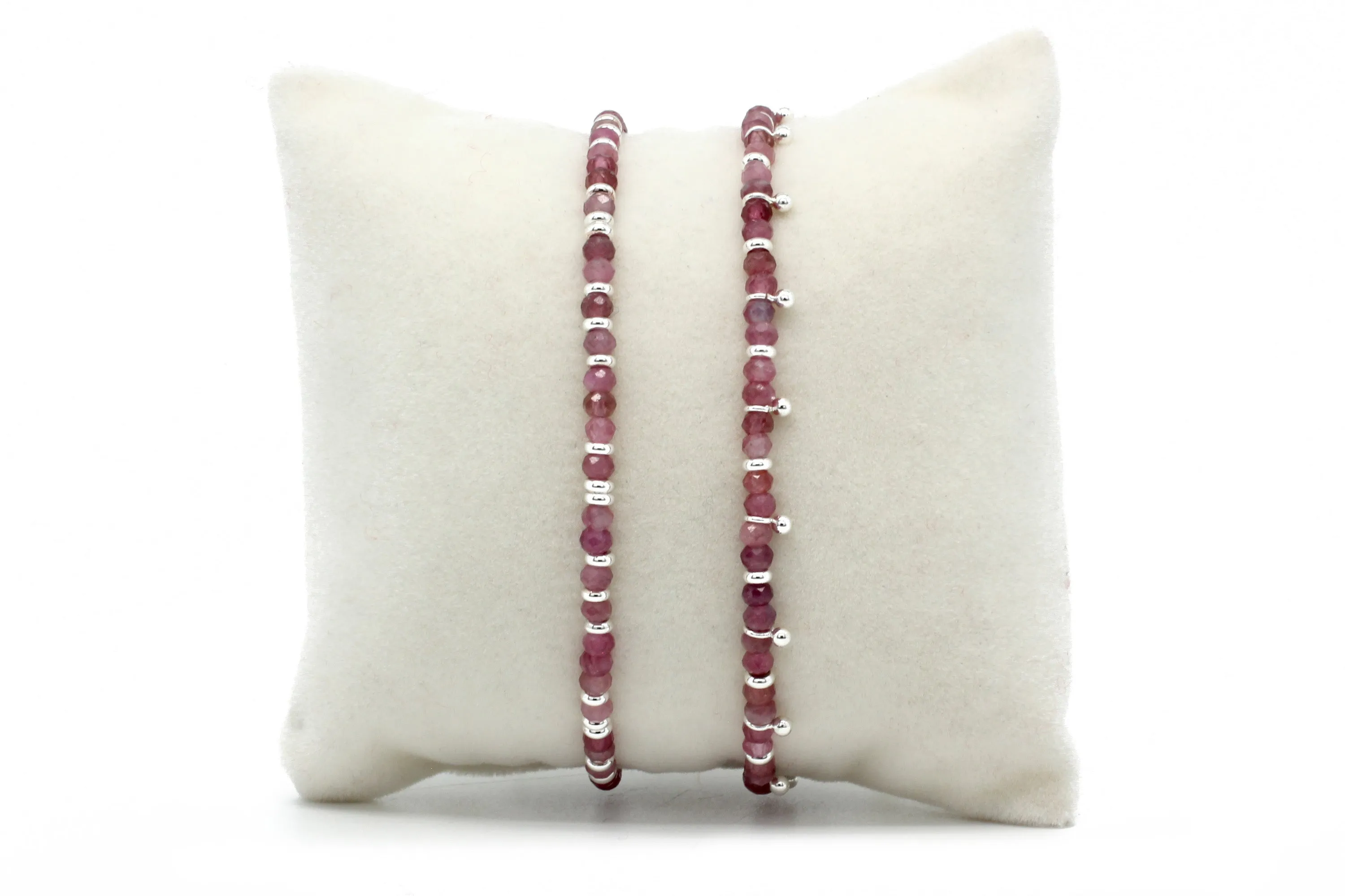 Serenity Pink Tourmaline Bracelet Stack
