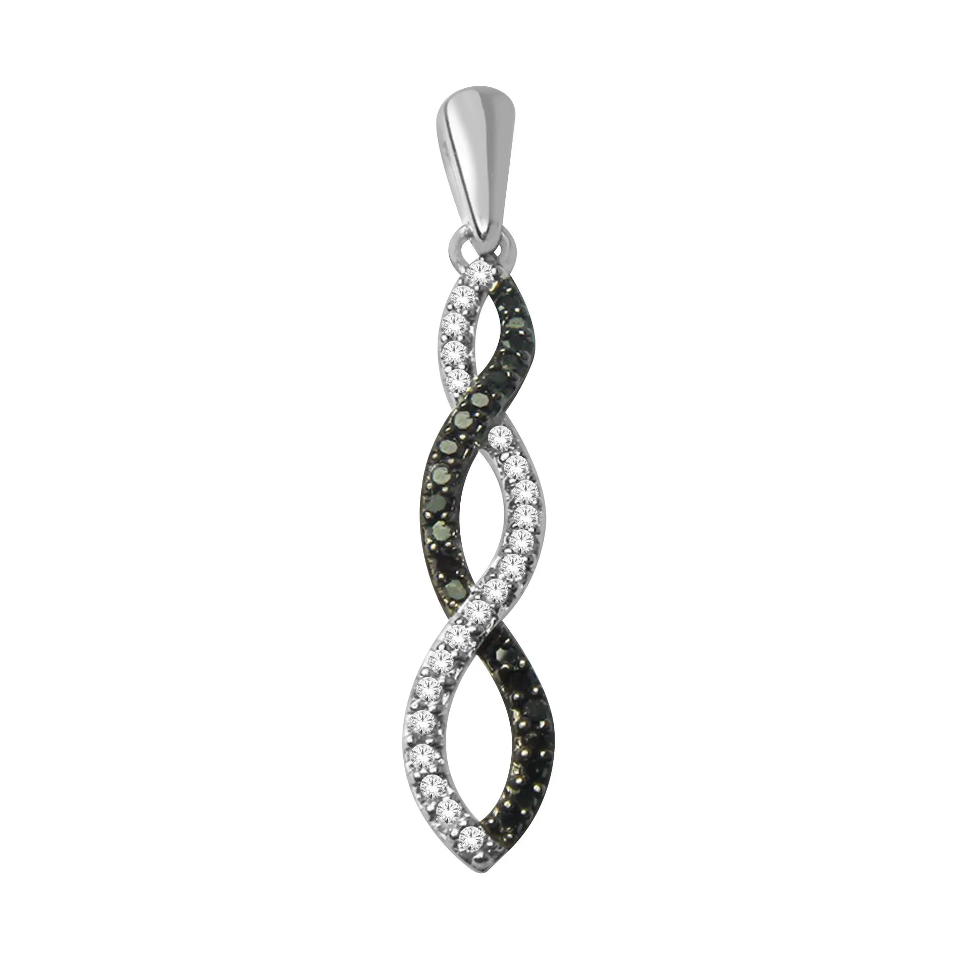 SKP6816 - 14K White Gold 0.18ctw diamonds pendant