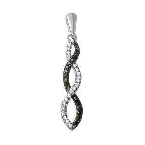 SKP6816 - 14K White Gold 0.18ctw diamonds pendant
