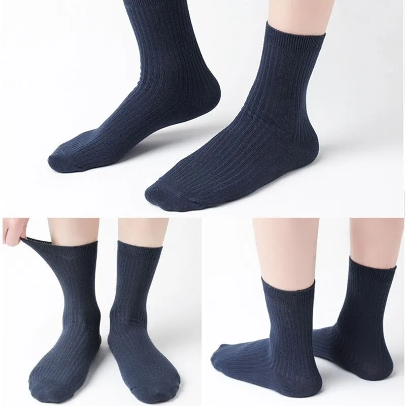 Solid Color Casual Socks