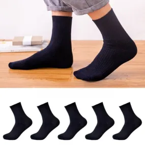 Solid Color Casual Socks