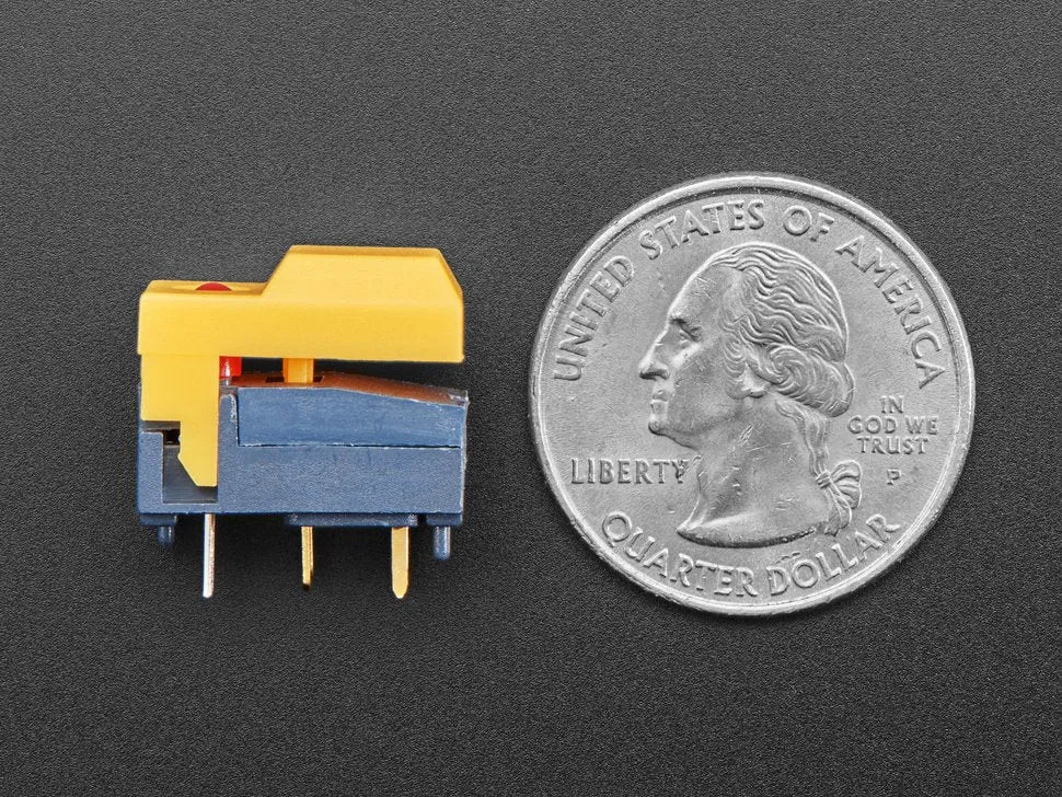 Step Switch with LED - Three Pack of Yellow with Red LED