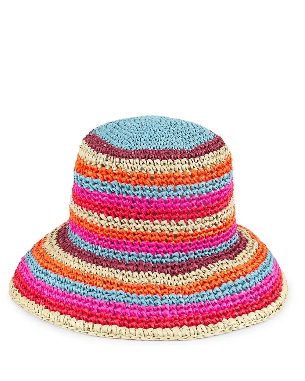 Striped Woven Bucket Hat