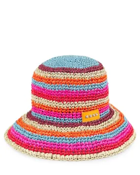 Striped Woven Bucket Hat
