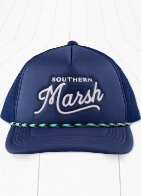 Summer Trucker hat-Branding in Navy by Southern Marsh