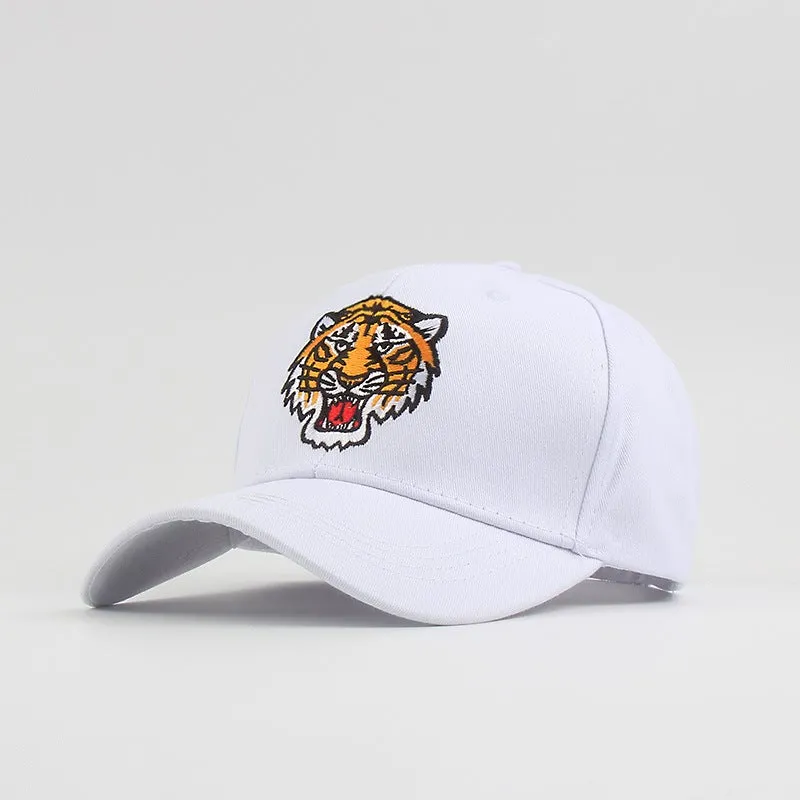 Tiger Embroidery Unisex Oriental Snapback Baseball Cap