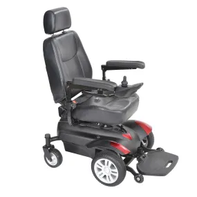 Titan X16 Front Wheel Power Wheelchair, Full Back Captain&apos;s Seat, 16" x 16"