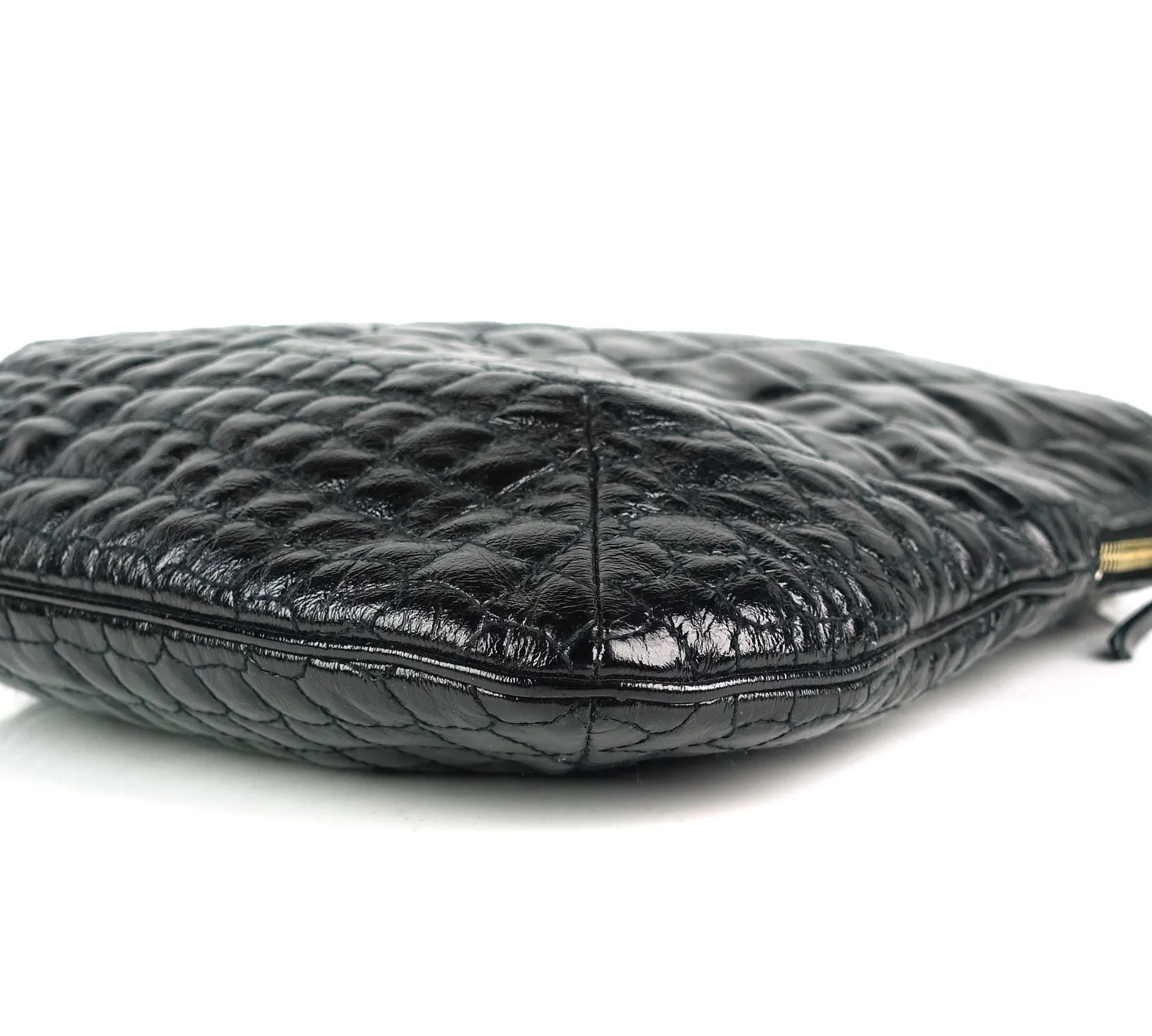Tribute Crocodile Embossed Leather Tote Bag