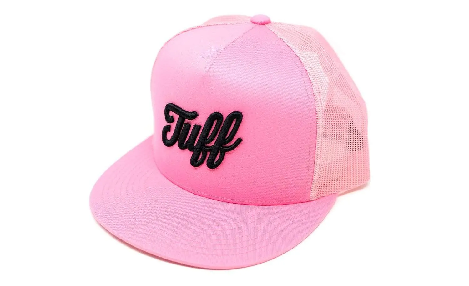 TUFF Script Pink Trucker Snapback