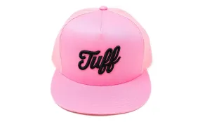 TUFF Script Pink Trucker Snapback