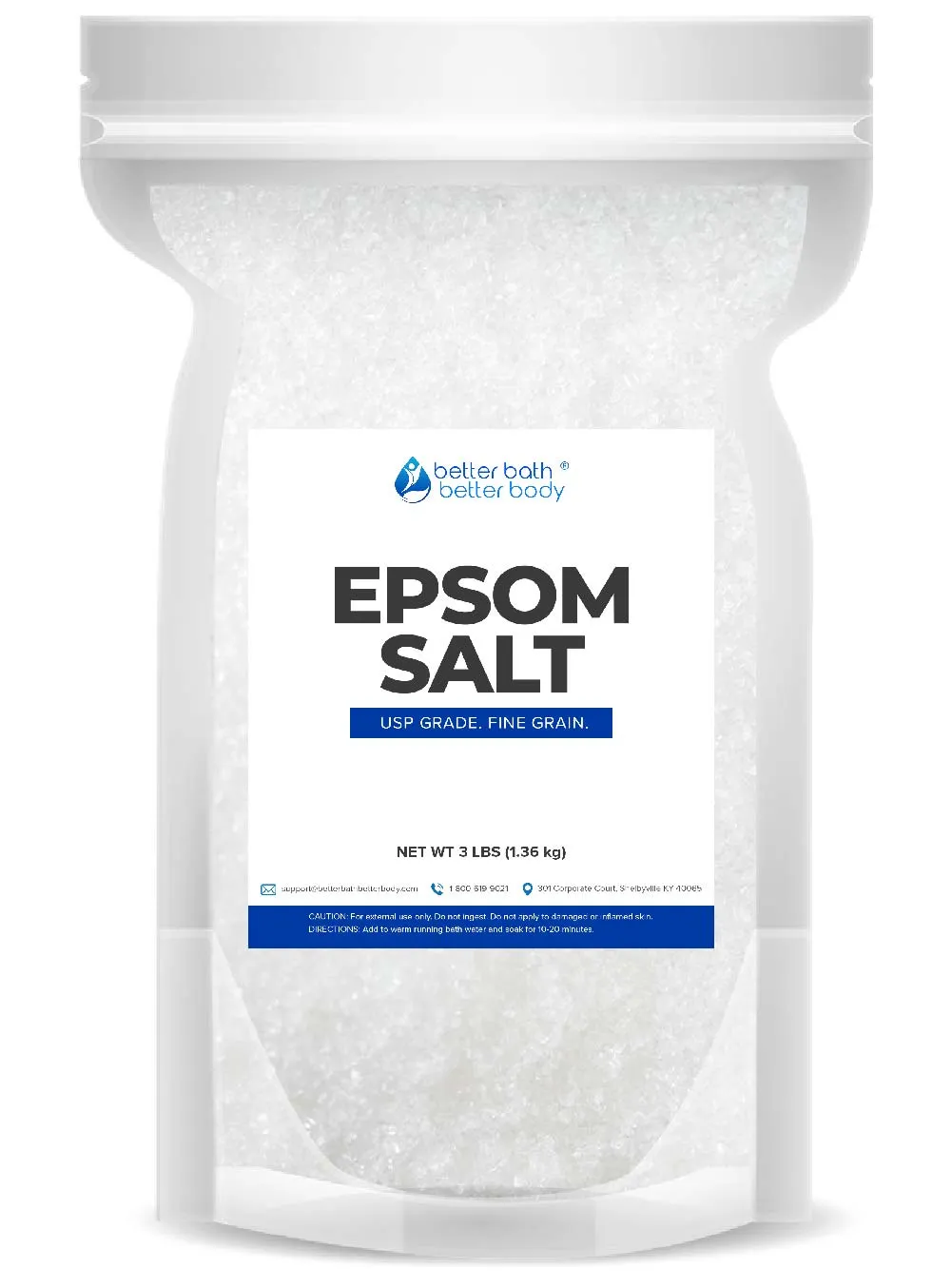 USP Grade Epsom Salt For Bath Soaks, Cosmetics, Float Tanks, & More