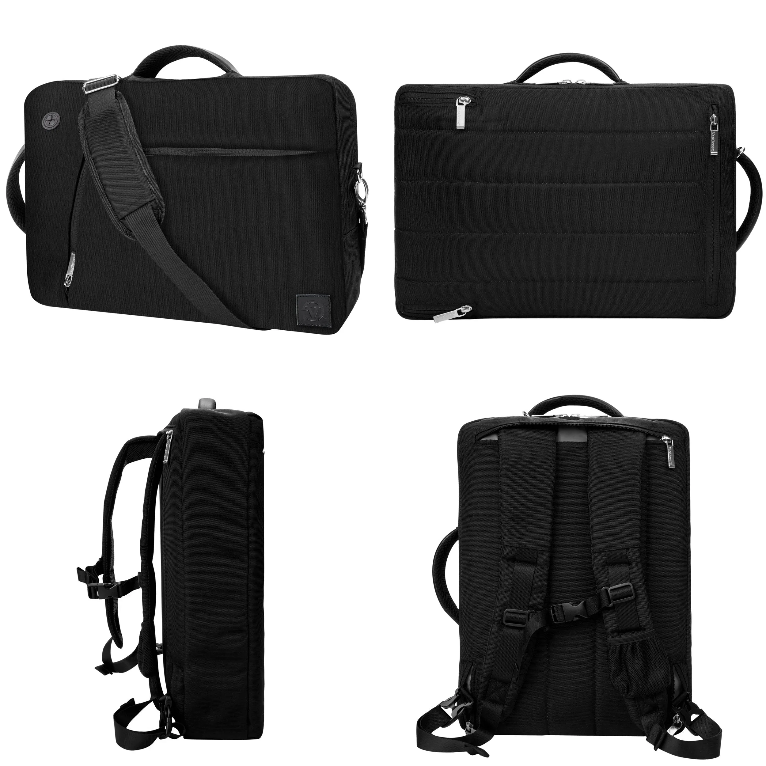 VanGoddy Slate Black Convertible Laptop Bag for MSI Shadow GS30 13.3", P PS42 14"