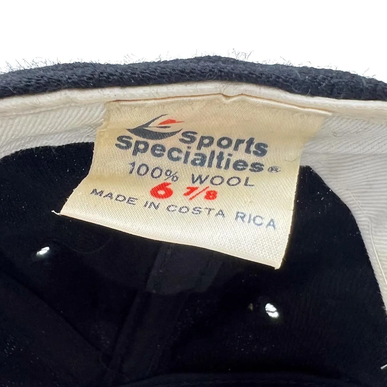 Vintage 90's Sports Specialties NHL SAN JOSE SHARKS Made In Costa Rica Embroidered Ice Hockey Wool Baseball Cap