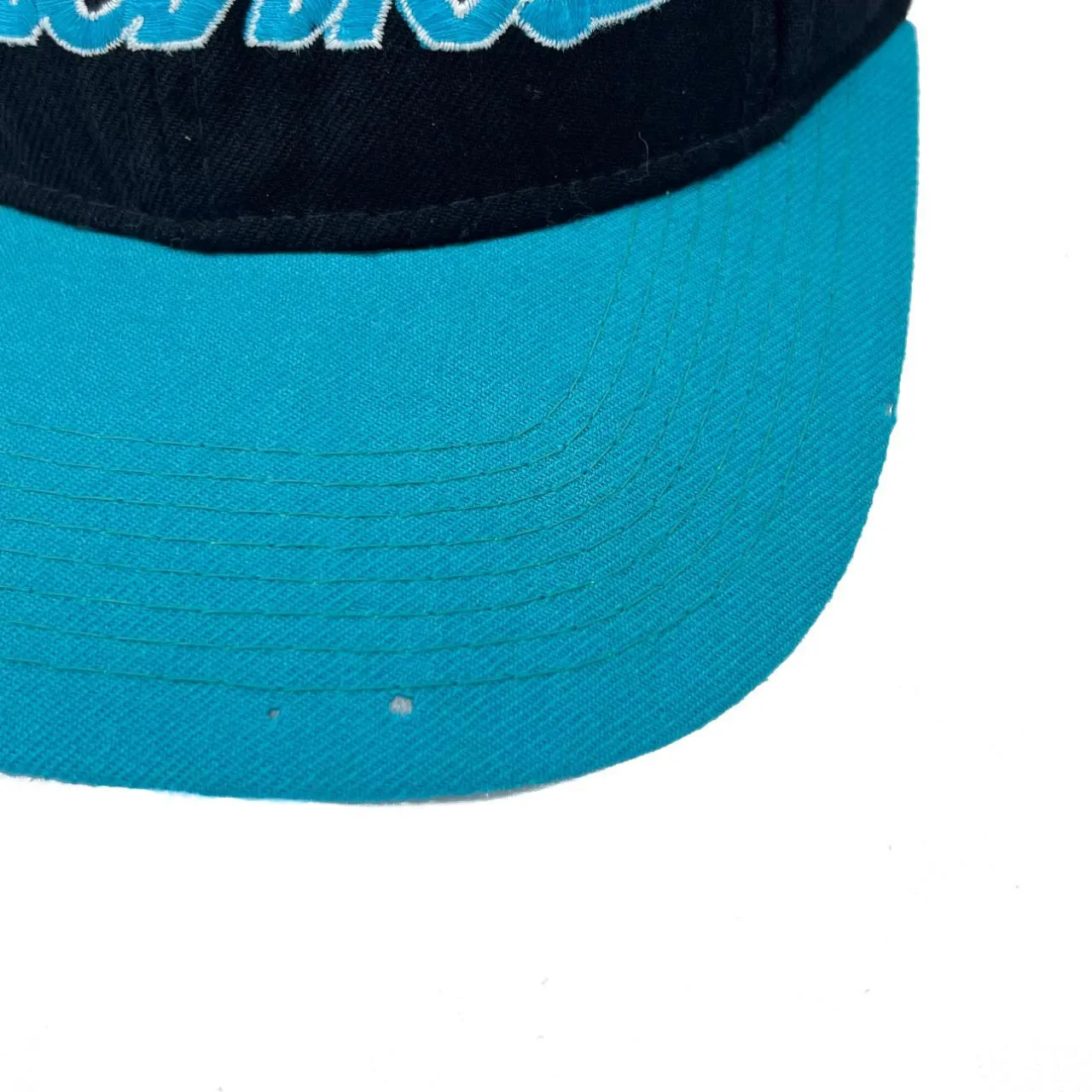 Vintage 90's Sports Specialties NHL SAN JOSE SHARKS Made In Costa Rica Embroidered Ice Hockey Wool Baseball Cap