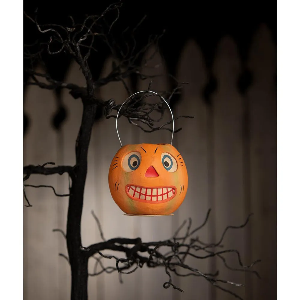 Vintage Striped Pumpkin Bucket by Bethany Lowe Designs