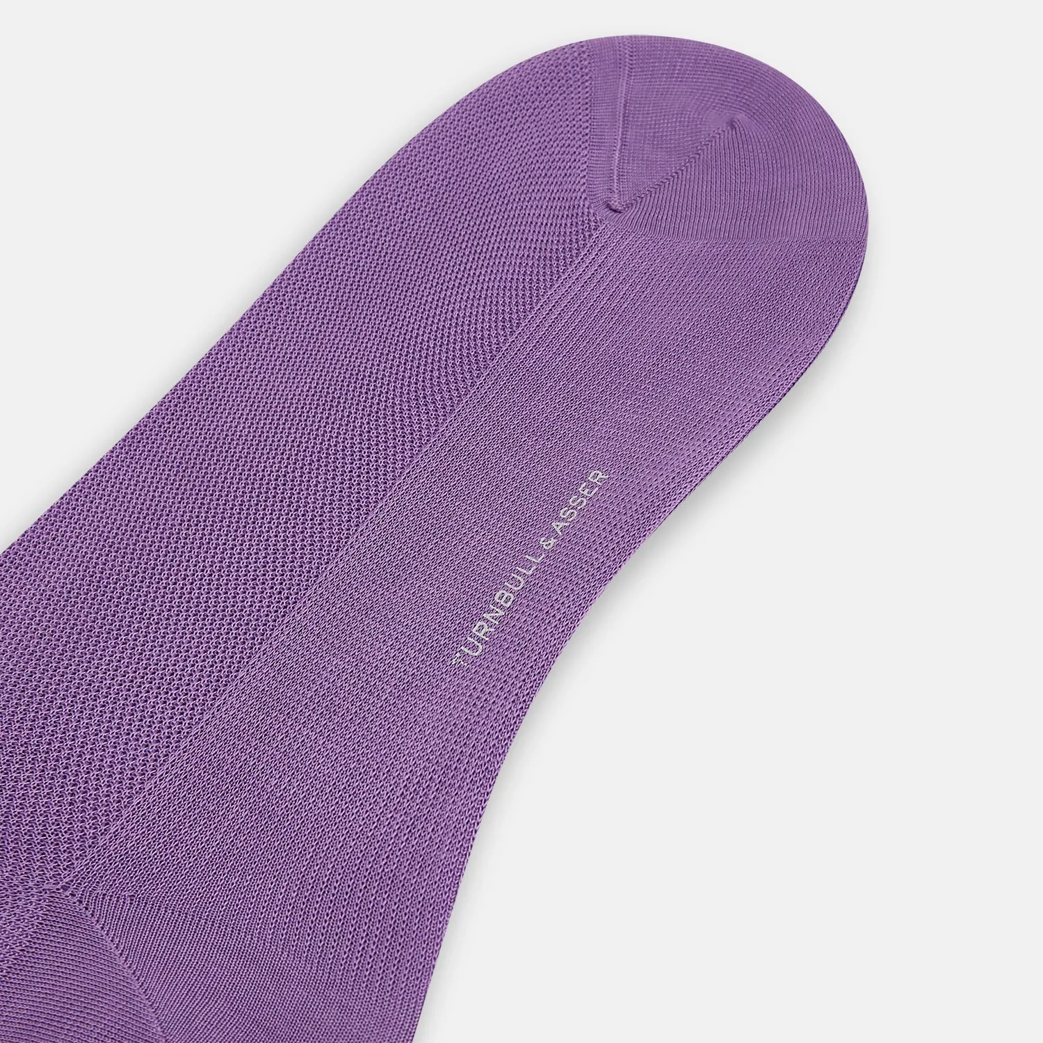 Violet Micro Knit Mid-Length Socks