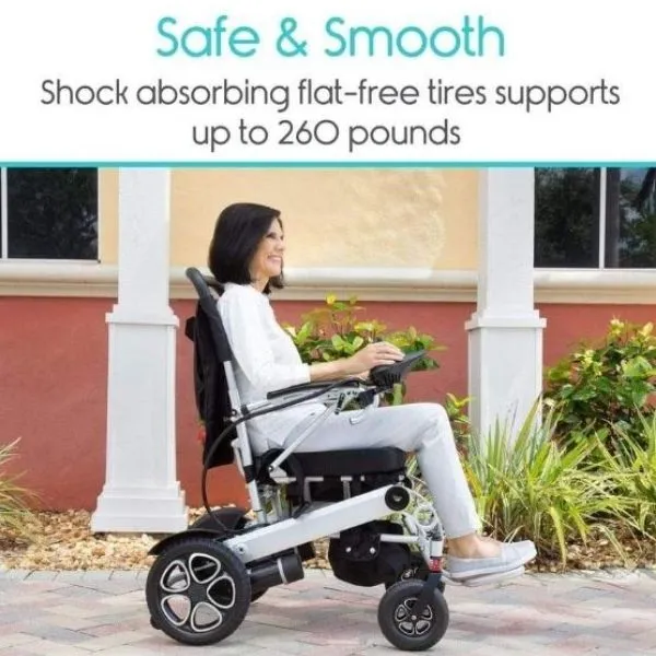 Vive Health Long Range Folding Power Wheelchair