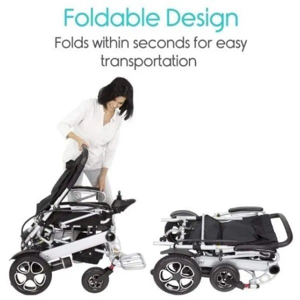 Vive Health Long Range Folding Power Wheelchair