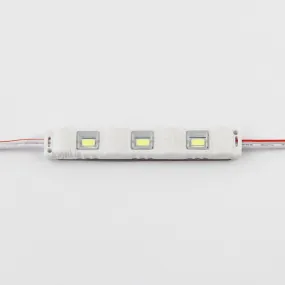 WHITE- 12V 3 LED SMD Module Injection Decorative Waterproof LED Strip Light Lamp