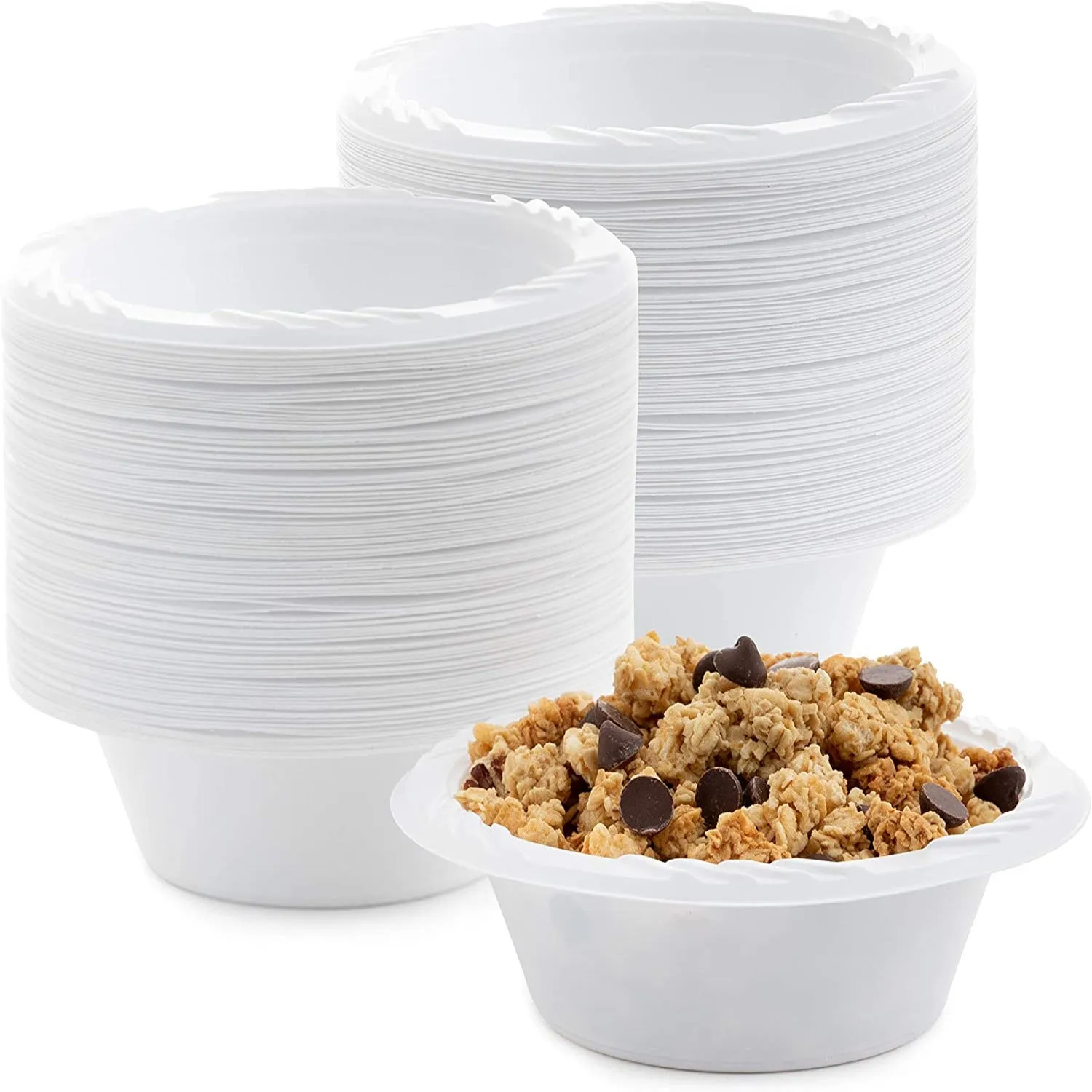 *WHOLESALE* 18 oz. Disposable and Lightweight White Dessert Bowls | 800 ct/case